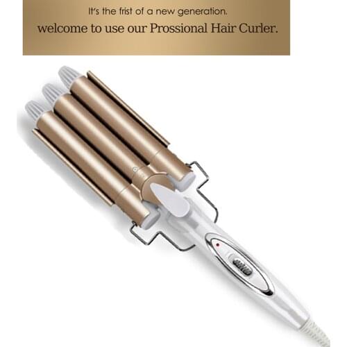 Professional Hair Tools Curling Iron Ceramic Triple Barrel Hair Styler Hair Waver Styling Tools Hair Curlers Electric Curling