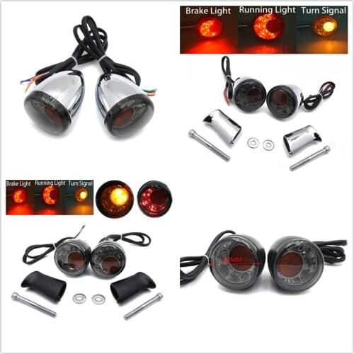 Front & Rear LED Running Indicator Light For Harley Davidson XL883 1200 92-17 Aftermarket Motorcycle Parts Brake Turn Signal