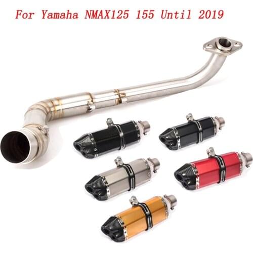 Slip On Motorcycle Exhaust Head Link Pipe And 51mm Muffler Stainless Steel Exhaust System For Yamaha NMAX125 155 Until 2019