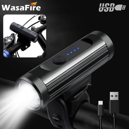 WasaFire Mini T6 LED Bike Light USB Rechargeable Bicycle Headlight Super Bright 600LM MTB Front Light 4 Modes Cycling Head Lamp