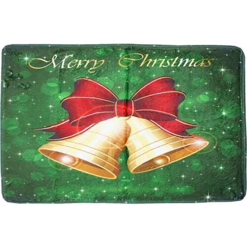 Zeegle Christmas Home Decor Mats For The Front Door Corridor Mats Flannel Bedroom Bedside Rugs Anti-slip Bath Mats For Bathroom