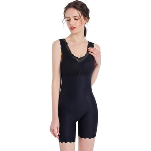 New Women Full Body Shaper Seamless Firm Control Faja Waist Cincher Underbust Waist Trainer Corset Back Open Bodysuit Shapewear