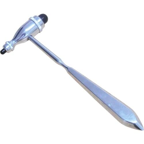 1pcs Metal Head Neurological Reflex Hammer Full-metal Multifunctional Diagnostic Massage Hammer Health Care Tool