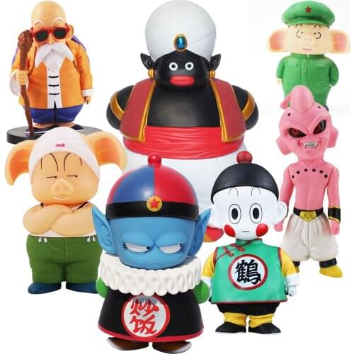 15-18cm Dragon Ball Z Anime Goku Kuririn Kame Sennin Uron Oolong Picollo Daimao Sr. Popo Buu Action Figure Model Toys Brinquedos
