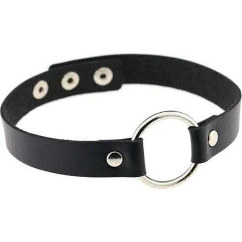 2021 Punk PU Leather Lock Key Heart Round Spike Rivet Collar Studded Choker Necklace Body Birthday Party Gift chocker Jewelry