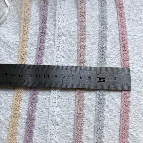 26-4 Cream S1387 Color Lace Ribbon Embroidered Lace Fabric Trim Decoration Diy Handmade Sewing Crafts Latest African Lace 1CM