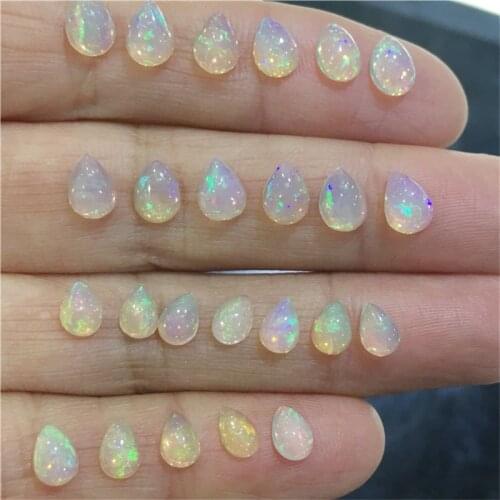 3 pieces a pack Pear cut opal loose gemstone 100% real natural opal oval cut