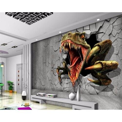 Custom wall mural wallpaper dinosaurs photo sitting room background Cartoon children room wallpaper for walls 3 d Beibehang