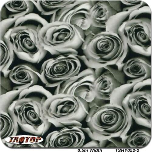 ITAATOP 50cm Width TSY052-2 Hydrographic Free Rose Flower Pattern PVA Water Transfer Printing Film