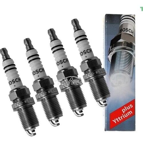 Bosch Brand For Chevrolet Kalos 1.4 16 Valve Ignition Spark Plug Set 4 PCS