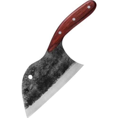 Forged Serbian Chef Knife Christmas New Year Gift Chinese Camping Full Tang Sliced Kitchen Nakiri Chopping Knife Gyuto Knife