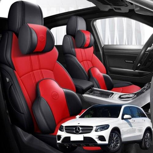 Nappa Leather 5 seats Car seat covers For Mercedes Benz glc 2017 2018 2019 2020 2016 accessories