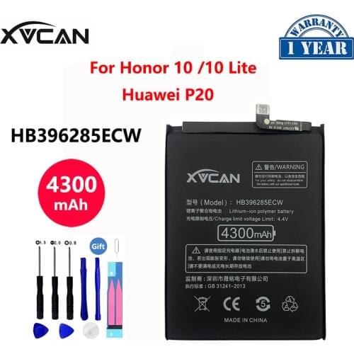 Original XVCAN Replacement Phone Battery HB396285ECW High Capacity 4300mAh For Huawei P20 Honor 10 Honor10 Lite Batteria