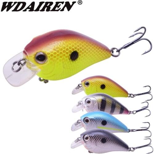 WDAIREN Fishing Lure 6cm/5.5g Lake River Artificial Hard bait minnow Fishing Wobblers CrankBait Carp Fishing lures Tackle