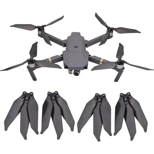 Folding Carbon Fiber Propellers for DJI Mavic Pro Drone 3-Blade Noise Reduction Folding Carbon Fiber Paddles Props Spare Parts