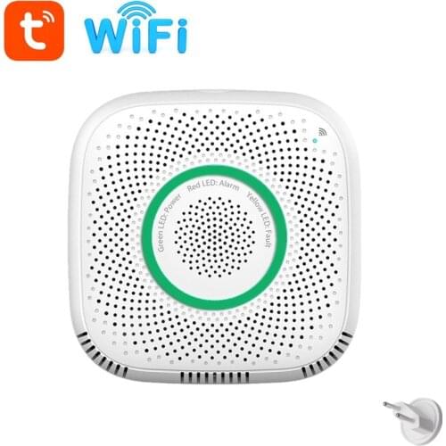 Tuya Wifi Gas detector Smart Combustible Gas Sensor LPG Biogas Natural Gas detector Control by Tuya Smart App