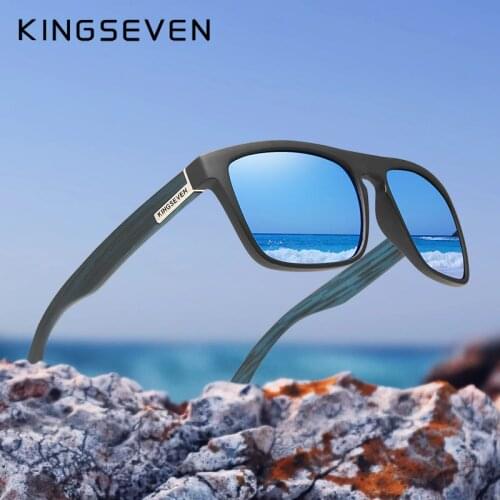 KINGSEVEN TR90 Frame Mirror Lens Sunglasses Polarized Men‘s Glasses Outdoor Sports Male Eyewear Original Accessories