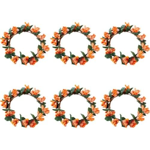 Candle Ring Artificial Garland Thanksgiving Harvest Fashion New Foam Front Door Decoration Home Decor Durable Quality Wreaths