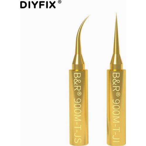 0.1mm SuperFine Soldering Iron Tips High Speed Copper Welding Tips High Temperature Resist Non-magnetic for BGA Soldering Rework