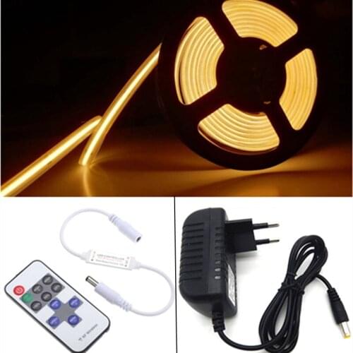 Led Lights for Bedroom RF14 Keys Dimmable Full Set High Density Room FOB Led Light Strips светод Cool White DC12V 24V