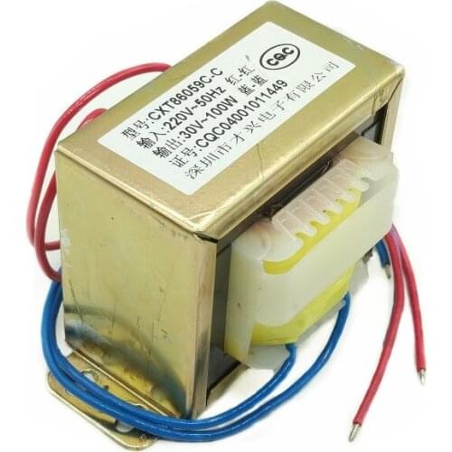 EI86-100W type/transformer 220V to 30V AC 30V 3.3A 100W 100VA copper power transformer