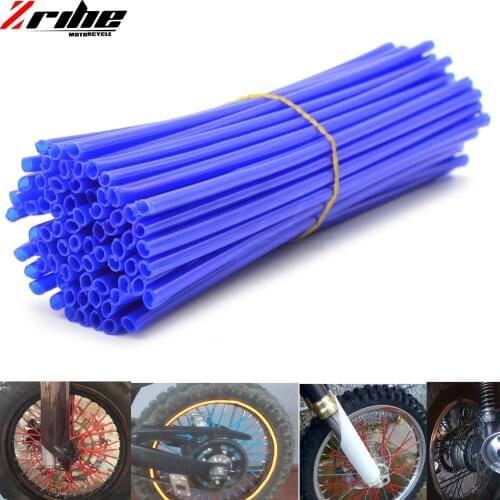 Universal Motorcycle Motorcross Wheel Rim Spoke Skin Covers Wrap Tube Decoration FOR YAMAHA TT600R TW200 WR125X WR250 WR450