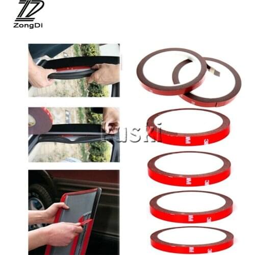 ZD Car Double-sided car motorcycle Tape Stickers for Seat Leon Ibiza Renault Duster Megane 2 Logan Captur Clio Mazda 3 6 CX-5