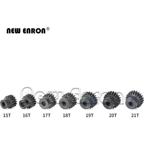 1Pc Harden Steel Motor Gear 15T 17T 19T M0.8 32P 5MM Shaft For RC Car Part Traxxas 1/10 E-Revo Summit Slash 727 Short Course