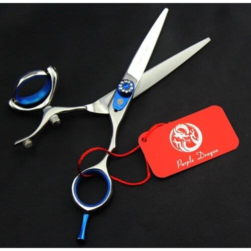 600# 5.5''/6'' Brand Purple Dragon TOP GRADE Hairdressing Scissors 440C Dentation Cutting Scissors Thinning Shears Hair Scissors