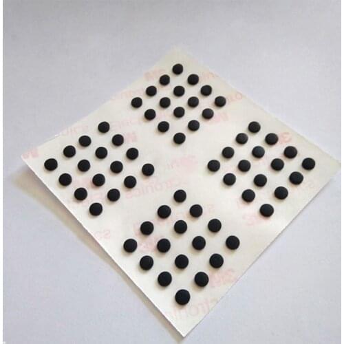 64PCS 4MM*1MM SELF ADHESIVE SOFT ANTI SLIP BUMPERS SILICONE RUBBER FEET PADS GREAT SILICA GEL SHOCK ABSORBER
