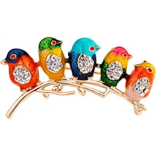 Ajojewel Bird Brooches For Clothes
