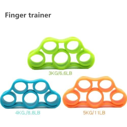 Colorful Finger Trainer 1 Pcs Silicone Exerceise Expander Finger 6 Colors Strength Musele Relex Apparatus Prevent Mouse Hand