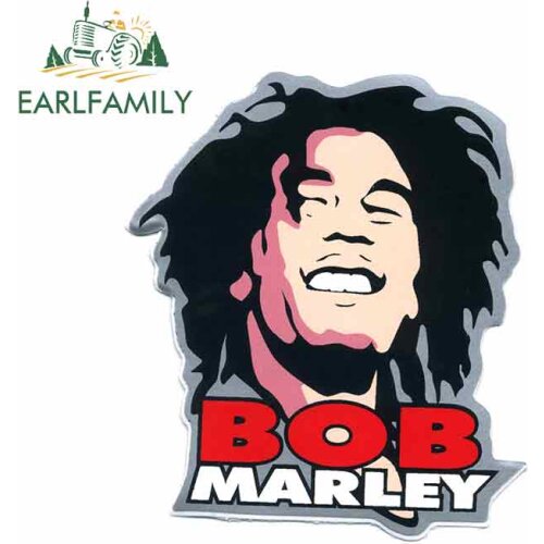 EARLFAMILY 13cm x 11.5cm Bob Marley Rasta Reggae Music Car Decal Sticker Cut Vinyl Wall Decor 7C Car Styling Occlusion Scratch