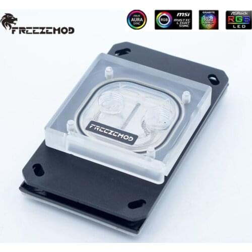 Bykski CPU Block Water Cooling RGB/ARGB Mobo SYNC For Ryzen7/ 5/3/AM4/AM3+/AM3/AM2+/AM2/FM2+/FM2/FM1 CPU-RAY-MK-M