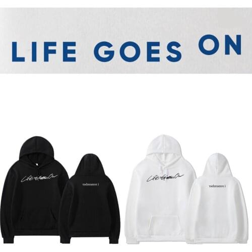 Kpop Bangtan Boys New Album WILL BE Sweatshirts hoody hoodies Life goes on Fashion Hooded Women Girls Tops Outwear turtle neck