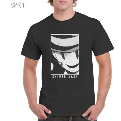 Sniper Mask Anime High Rise Invasion Soft t shirt Anime Comics Cotton Personality Oversized T-Shirt Top