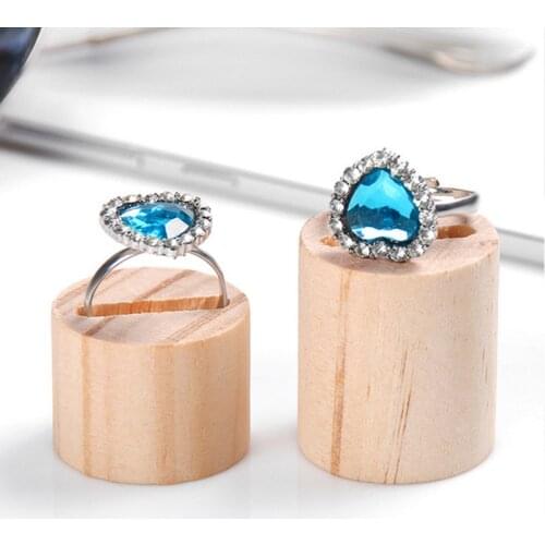 New Arrival Log Ring Plate Base Design Wooden 5PCS/Set Popular Rings Holder Jewelry Storage Jewelry Display Stand Ring Rack