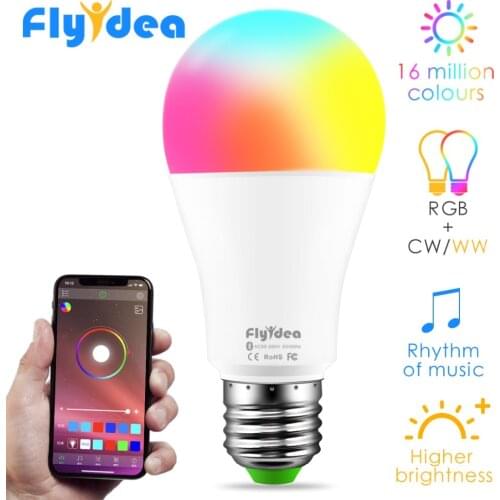 New Wireless Bluetooth4.0 Smart Light Bulb RGBW Android LED Home Lighting Color Changing Magic Memory lamp google play/APP Store