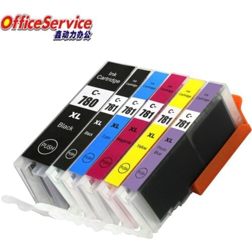 PGI-780 CLI-781 PGI780 Compatible ink Cartridge For Canon PIXMA TS8170 TS8270 TS9170 TS707 TR8570 printer