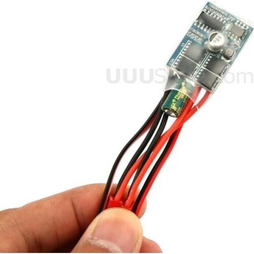 Portable DIY Mini Car Boat Using Bidirectional 30A Miniature Brushed ESC Electric Speed Controller with Brake Easy Install