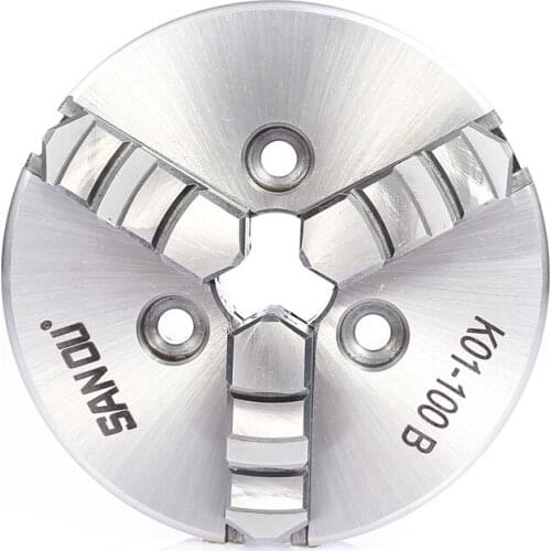 100mm 4" LATHE Chuck 3 Jaw Manual Mini Self-Centering Reversable Chuck K01-100B Sanou for CNC