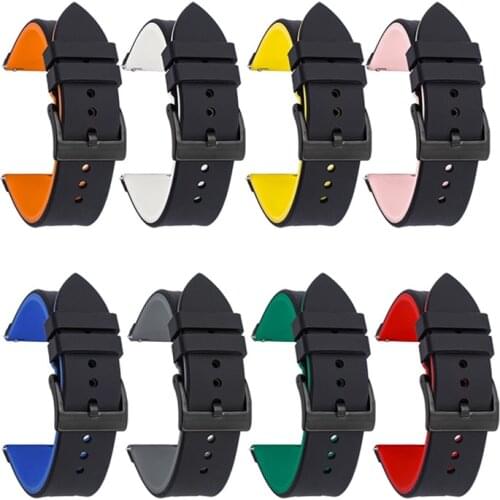 Silicone Bracelet for Huawei GT2 Generic Watchband 20mm 22mm for Samsung Galaxy Watch 3/46mm/42mm/active 2 Gear S3 Frontier/S2