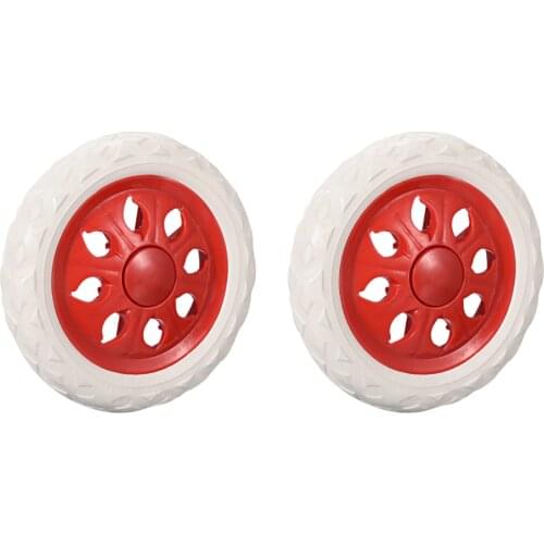 Uxcell 2pcs Shopping Cart Wheels Trolley Caster Replacement 6.5 Inch Dia Rubber Foaming Light Blue Pink Brown Red Blue
