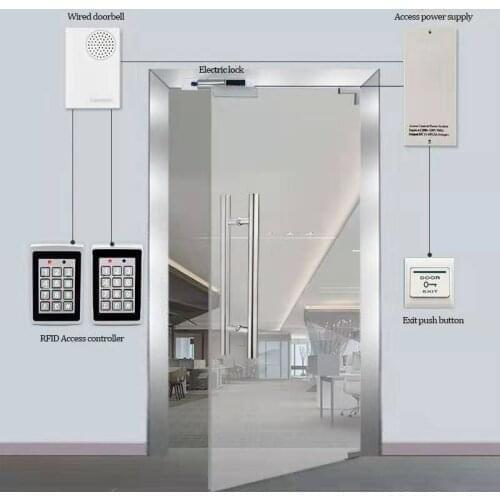 Waterproof metal RFID Access Control Keyboard With 1000 Users for Electronic Lock of RFID Access Control System