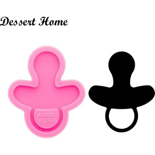 DY0296 Bright Badge Reel Mold Resin Craft, Silicone nipple Mould for Epoxy Resin, Keychain Molds, Resin jewellery making