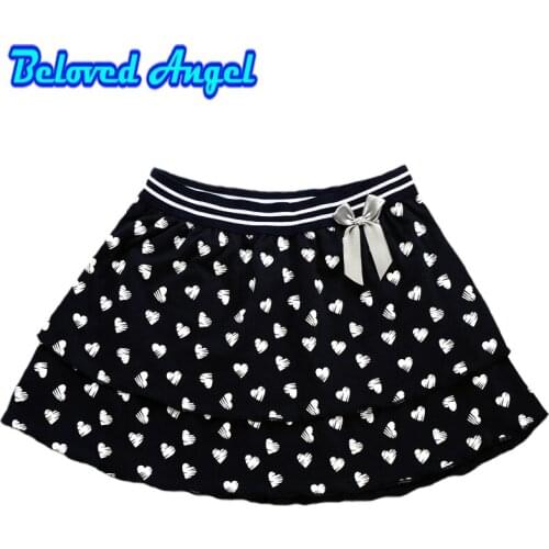 Girls Skirts Pure Cotton Brand New Summer Robe Children Tutu Skirt Kids Clothes Character Star Dot Stripe Print Children Skirt