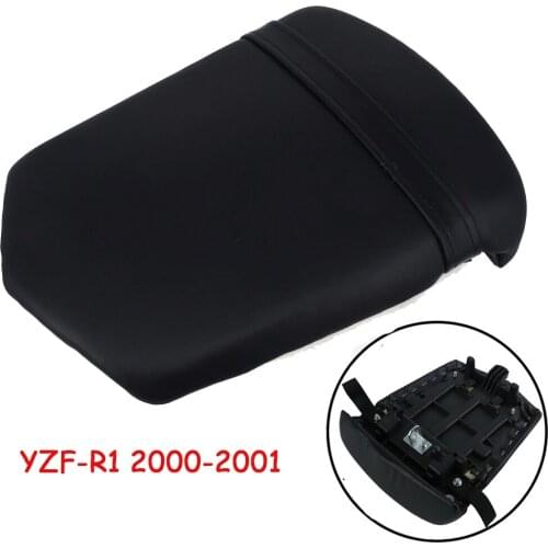 Motorcycle Rear Passenger Cushion Pillion Seat Pad Leather Seat Pillion For Yamaha YZF-R1 YZF R1 YZFR1 2000-2001