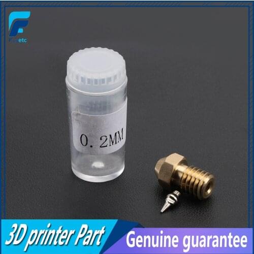 3D Printer Parts 0.2mm Nozzle Airbrush Nozzle Adapter Set Airbrush Nozzle Adapter With Nozzles For V6 Hotend 1.75mm Filament