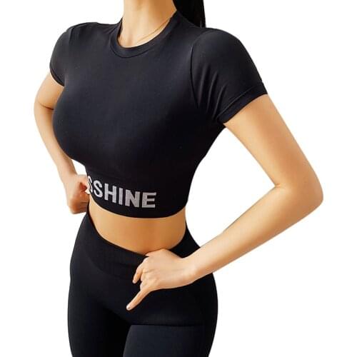 Womens Energy Seamless Yoga Shirts Short Sleeve Shirts for Women Yoga Sports Fitness Gym Workout Sport Top