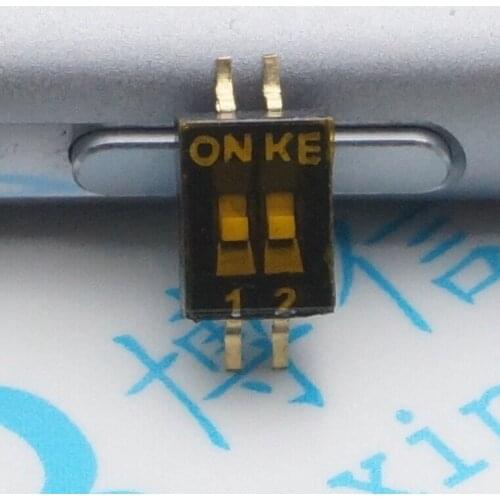 10Pcs Dshp02Tsger 2Bit 1.27Mm 4Pin Switch Smd Code Switch